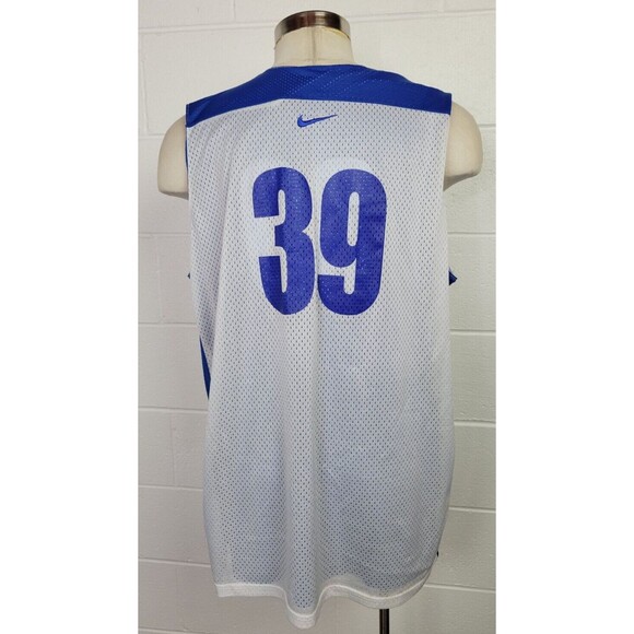 Nike Lebron James EYBL Reversible Basketball Jersey White Blue‎ XXLT - Picture 10 of 13